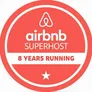 Airbnb Superhost — 8 years running