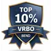 Top 10% of Vrbo homes in Bend badge